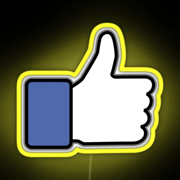 Thumbs Up Down Up RGB Neon Sign