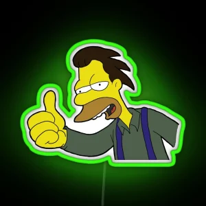 Thumbs Up Lenny RGB Neon Sign