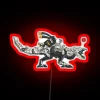 Boldly Lit Thunderjaw Logo Wall Sign in Vibrant RGB Colors