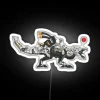 Electric Thunderjaw logo illuminated with vibrant neon RGB colors