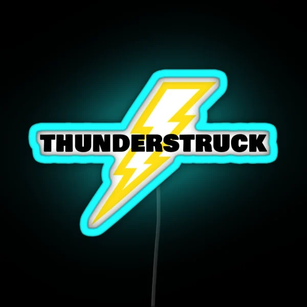 Thunderstruck Lightning RGB Neon Sign