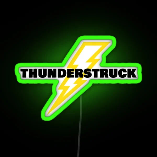 Thunderstruck Lightning RGB Neon Sign