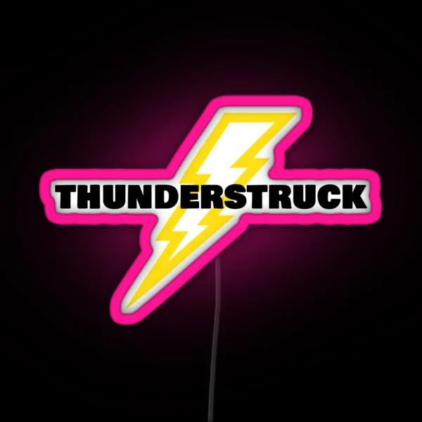 Thunderstruck Lightning RGB Neon Sign