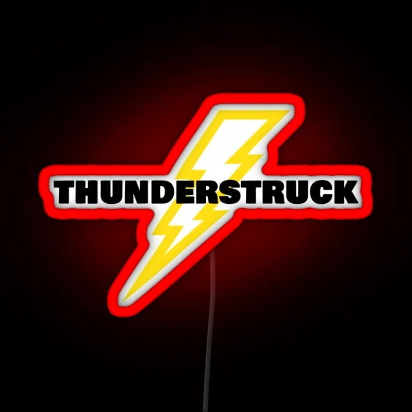 Thunderstruck Lightning RGB Neon Sign