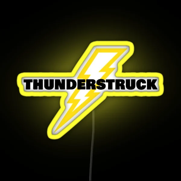 Thunderstruck Lightning RGB Neon Sign