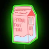 Vibrant Neon RGB Sign Featuring Fanciful Tears Design Concept Decor