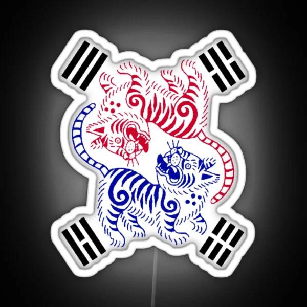 Tiger Taegeuk RGB Neon Sign