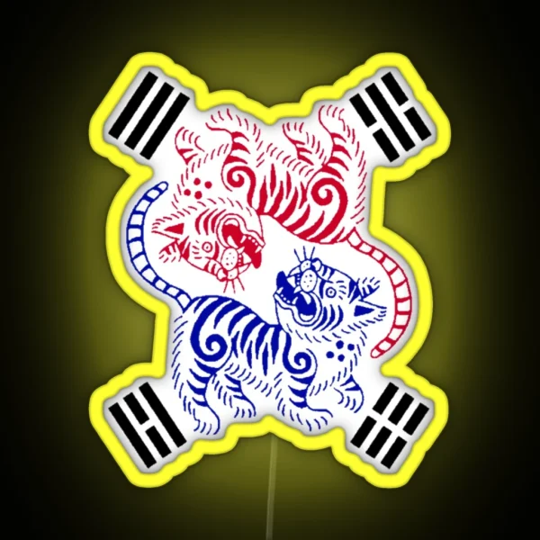 Tiger Taegeuk RGB Neon Sign