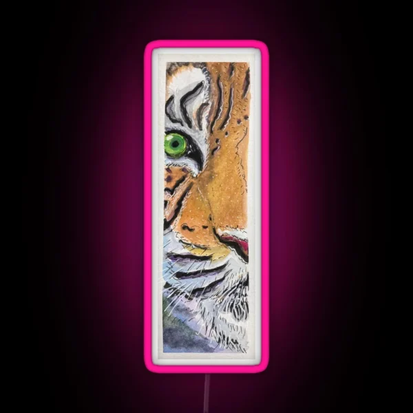 Tiger Watercolor RGB Neon Sign