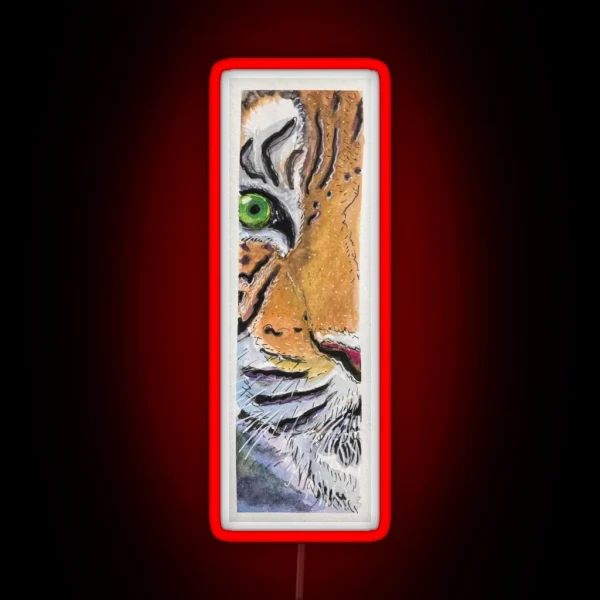 Tiger Watercolor RGB Neon Sign
