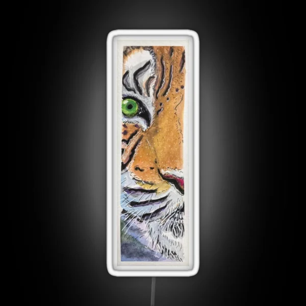Tiger Watercolor RGB Neon Sign