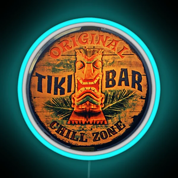 Tiki Bar RGB Neon Sign
