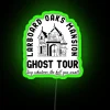 Ethereal glow of Tim Robinson's ghost tour in vibrant neon