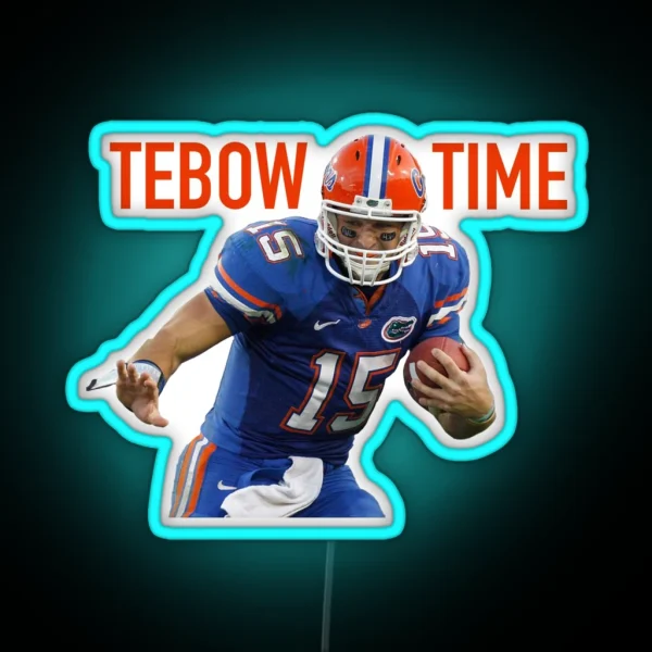 Tim Tebow Tebow Time RGB Neon Sign