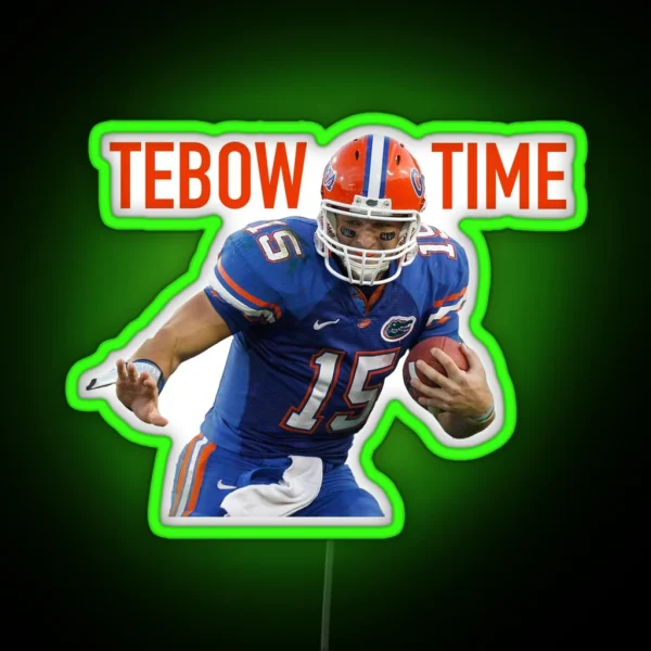 Tim Tebow Tebow Time RGB Neon Sign