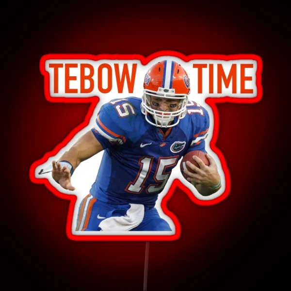 Tim Tebow Tebow Time RGB Neon Sign