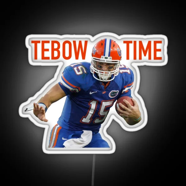 Tim Tebow Tebow Time RGB Neon Sign