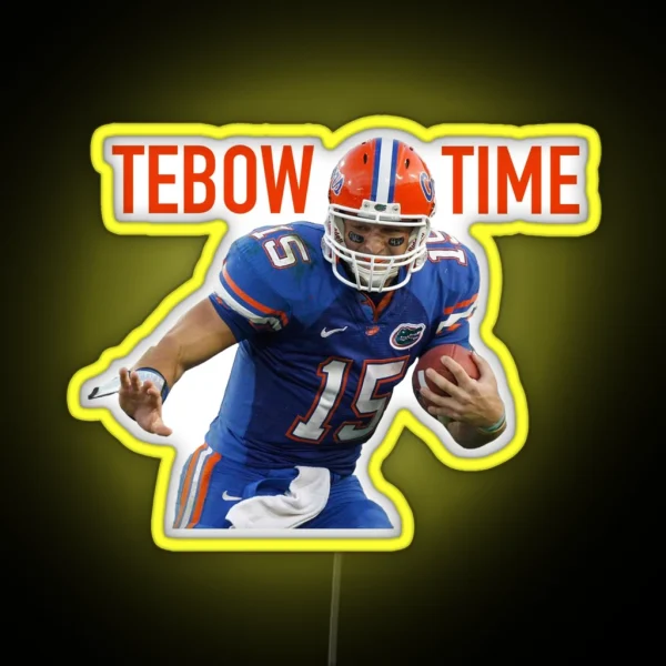 Tim Tebow Tebow Time RGB Neon Sign