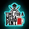 Vibrant neon bar pub sign for fun party nights laughs