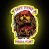Time for a Mega Pint Humorous LED Neon Bar Sign