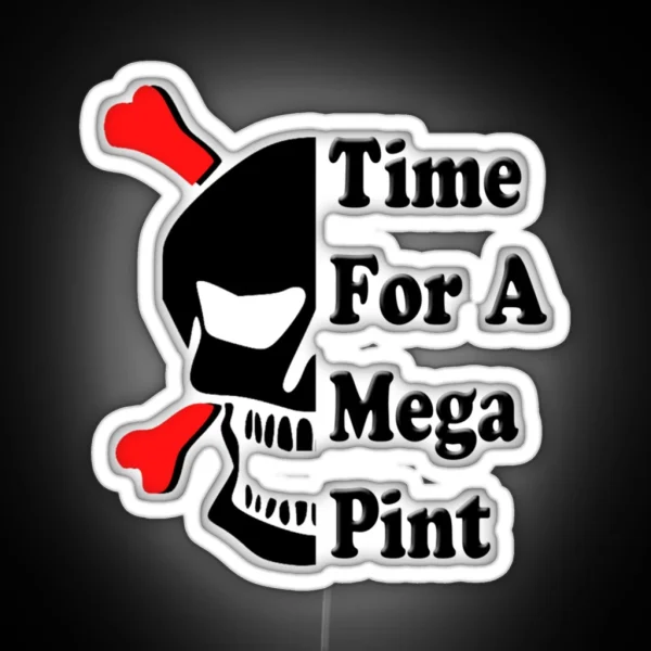 Time For A Mega Pint RGB Neon Sign