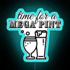 RGB Neon Sign: Time for a massive pint illuminated glow