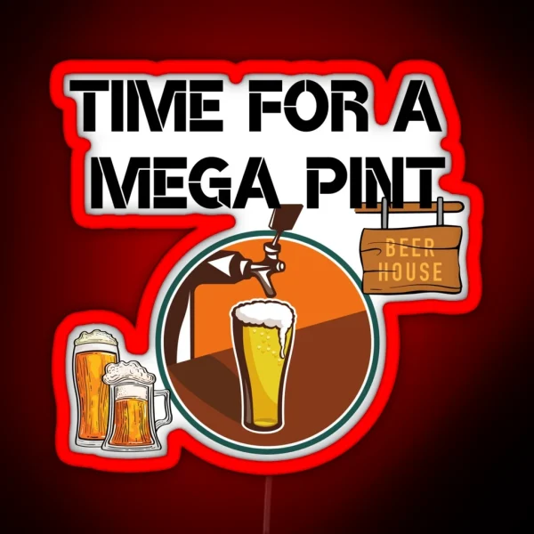 Time For Mega Pint RGB Neon Sign