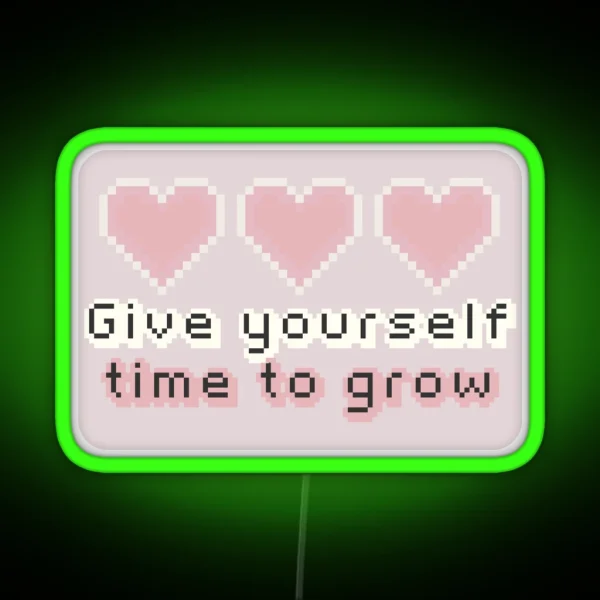 Time To Grow Trio RGB Neon Sign