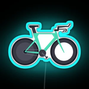 Time Trial Bike Cool Cycling Design RGB Neon Sign