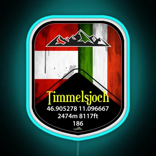 Timmelsjoch Austria Led RGB Neon Sign