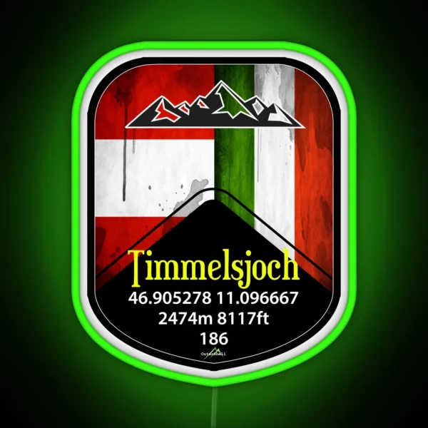 Timmelsjoch Austria Led RGB Neon Sign