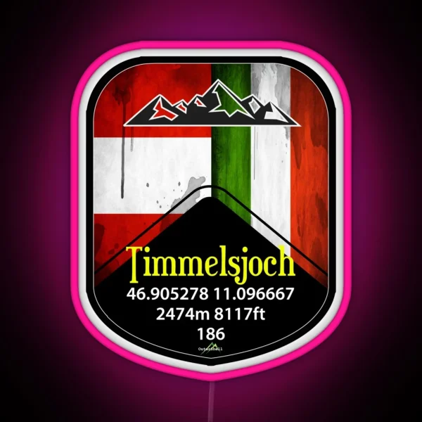 Timmelsjoch Austria Led RGB Neon Sign