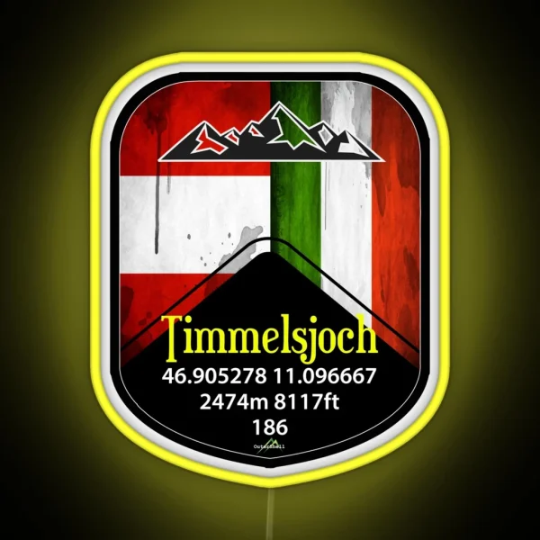 Timmelsjoch Austria Led RGB Neon Sign