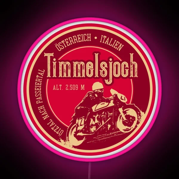 Timmelsjoch Passo Del Rombo Austria Italy RGB Neon Sign