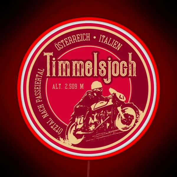 Timmelsjoch Passo Del Rombo Austria Italy RGB Neon Sign