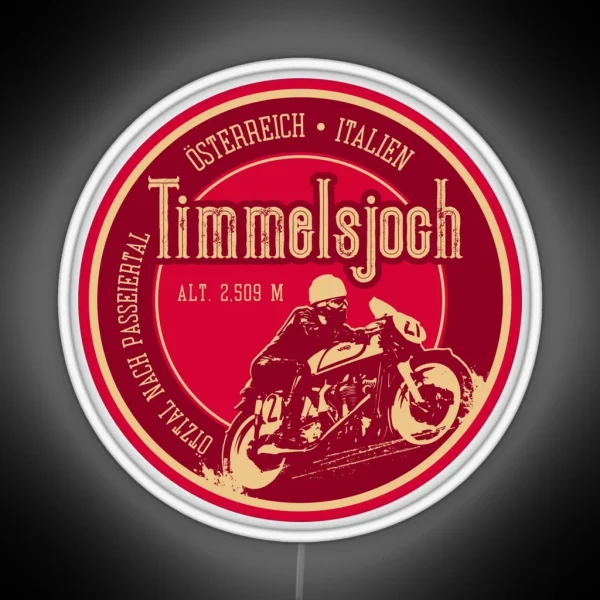 Timmelsjoch Passo Del Rombo Austria Italy RGB Neon Sign