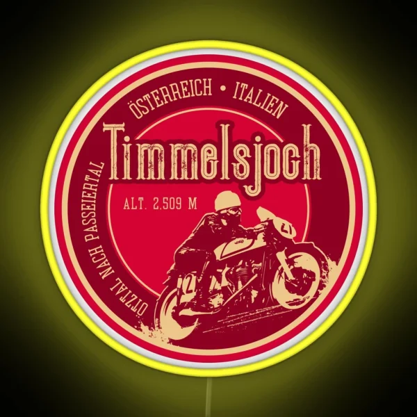 Timmelsjoch Passo Del Rombo Austria Italy RGB Neon Sign