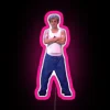 Timothee Chalamet as Troye Sivan RGB Glowing Neon Wall Art Display.