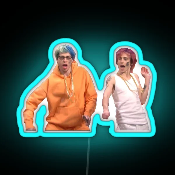 Timothee Chalamet Pete Davidson Yeet Yeet Skrt Skrt SNL RGB Neon Sign