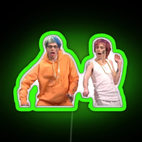 Timothee Chalamet Pete Davidson Yeet Yeet Skrt Skrt SNL RGB Neon Sign