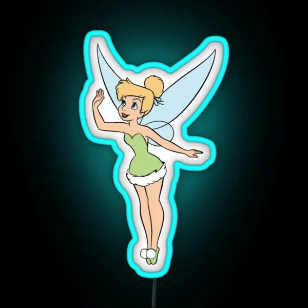 Tinker Bell Drawing RGB Neon Sign