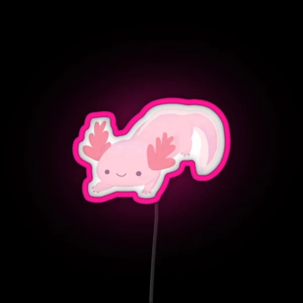 Tiny Axolotl RGB Neon Sign