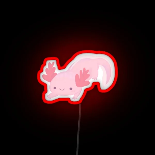 Tiny Axolotl RGB Neon Sign