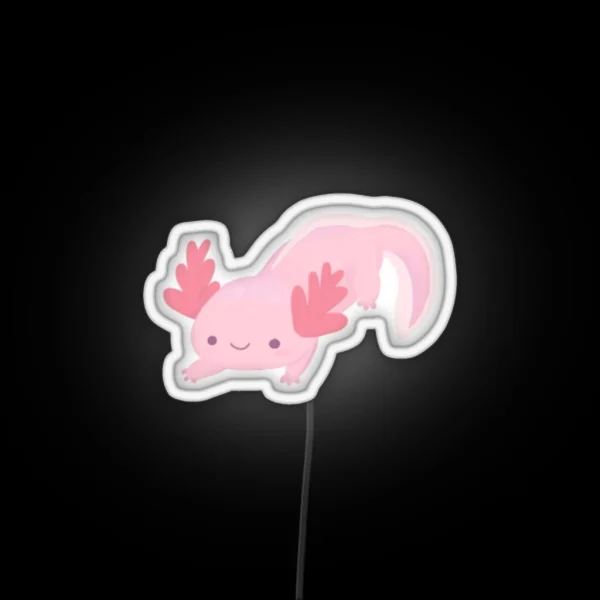 Tiny Axolotl RGB Neon Sign