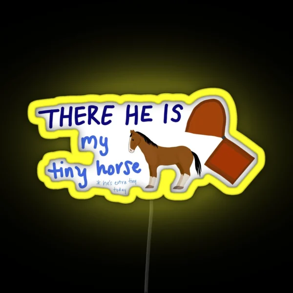 Tiny Horse RGB Neon Sign