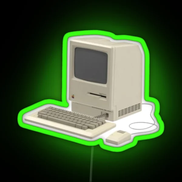 Tiny Old Computer RGB Neon Sign