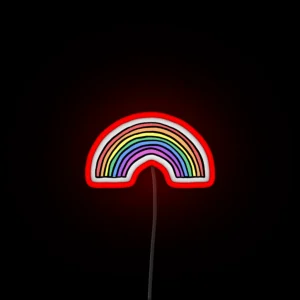 Tiny Rainbow Original Hand Drawn Miniature RGB Neon Sign
