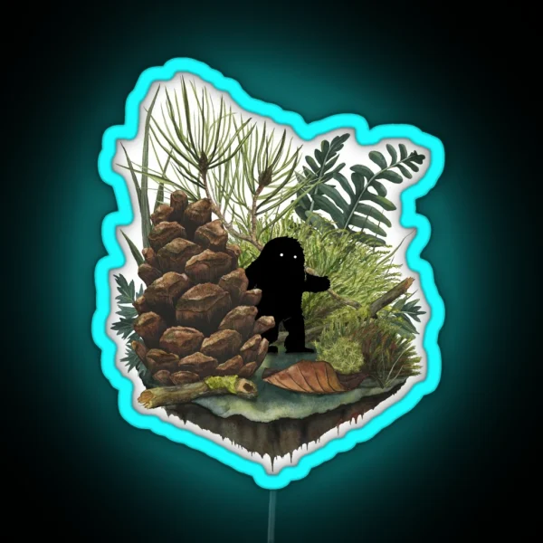 Tiny Sasquatch RGB Neon Sign