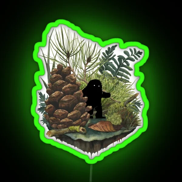 Tiny Sasquatch RGB Neon Sign