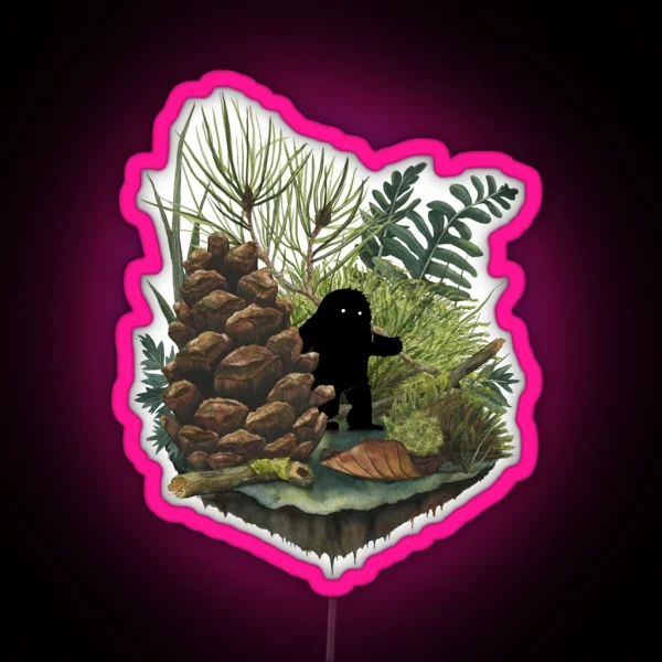 Tiny Sasquatch RGB Neon Sign
